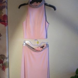 Blush Formal Crystal Doll Dress